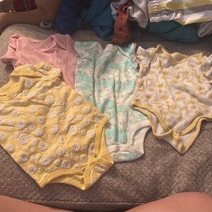 Set of Four Baby Onesies
